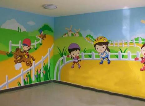 成都幼儿园墙体彩绘制作流程及注意事项